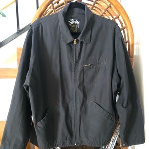 Vintage Large Black Stussy Jacket